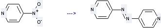 The Pyridine, 4, 4'-(1, 2-diazenediyl)bis- can be obtained by 4-Nitro-pyridine.